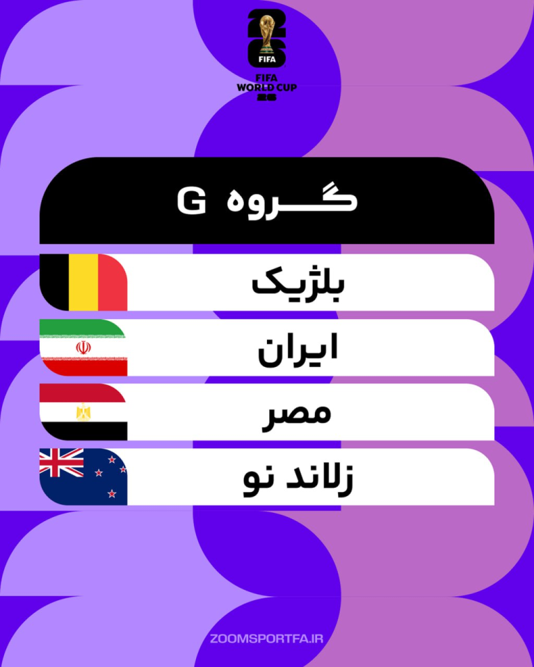 گروه‌ G جام جهانی زوم اسپورت